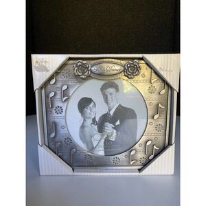 Fetco Home Decor Photo Frame 'First Dance' Pewter Finish  newlyweds Wedding  ann